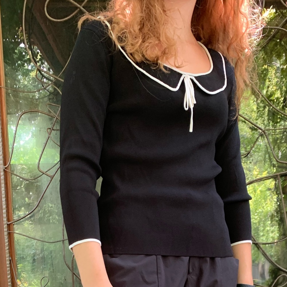 Cyrus black sailors blouse